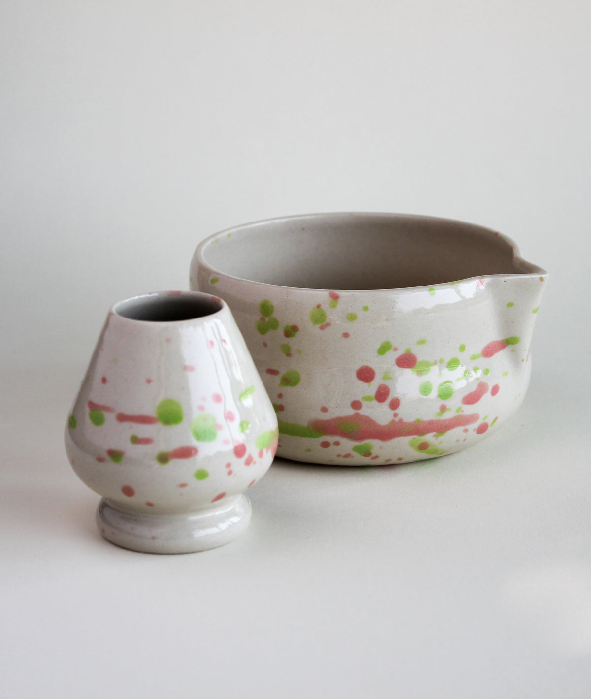 MATCHA SET róż i zieleń