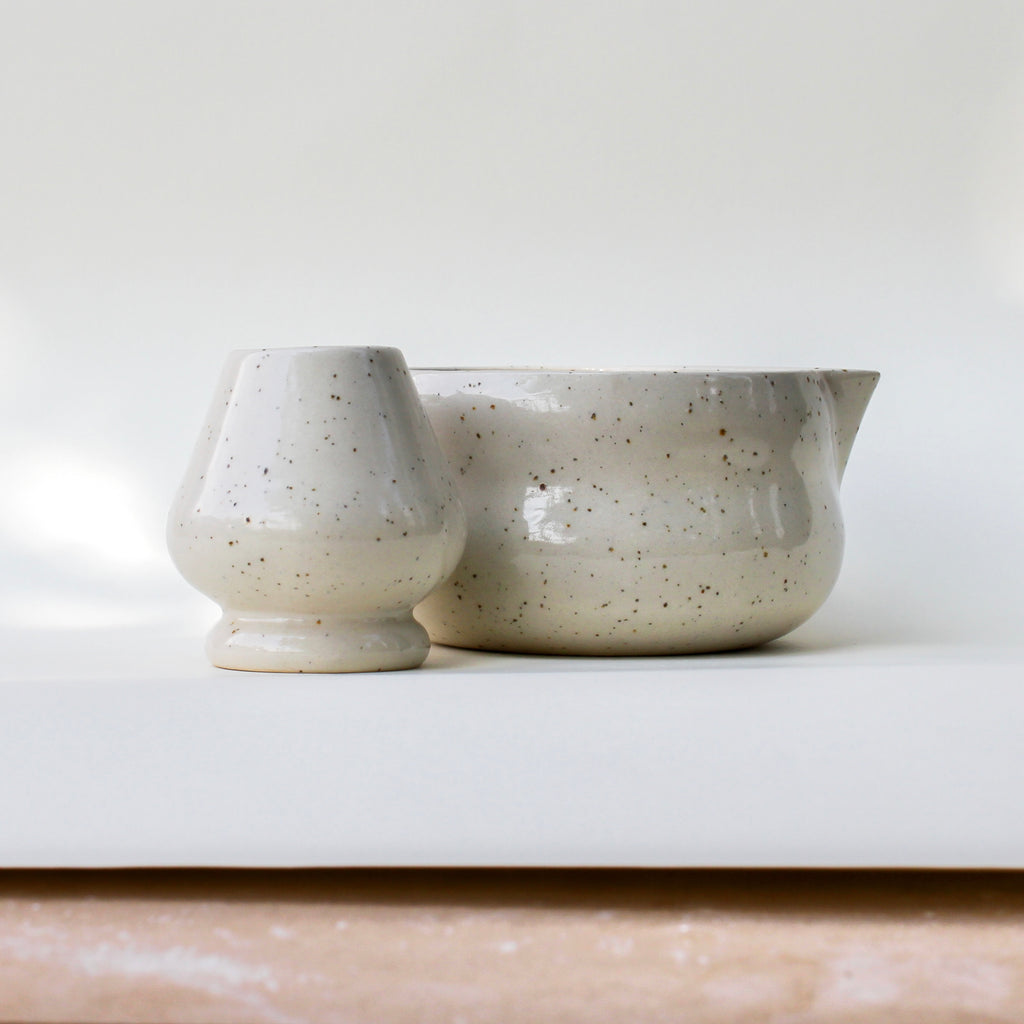MATCHA SET bazaltowe kropki