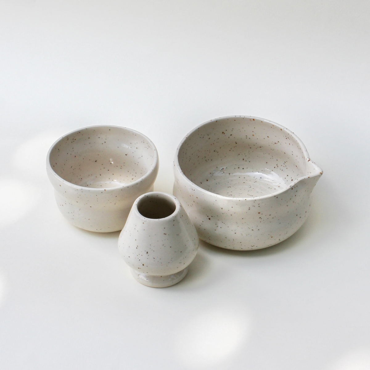 MATCHA SET bazaltowe kropki