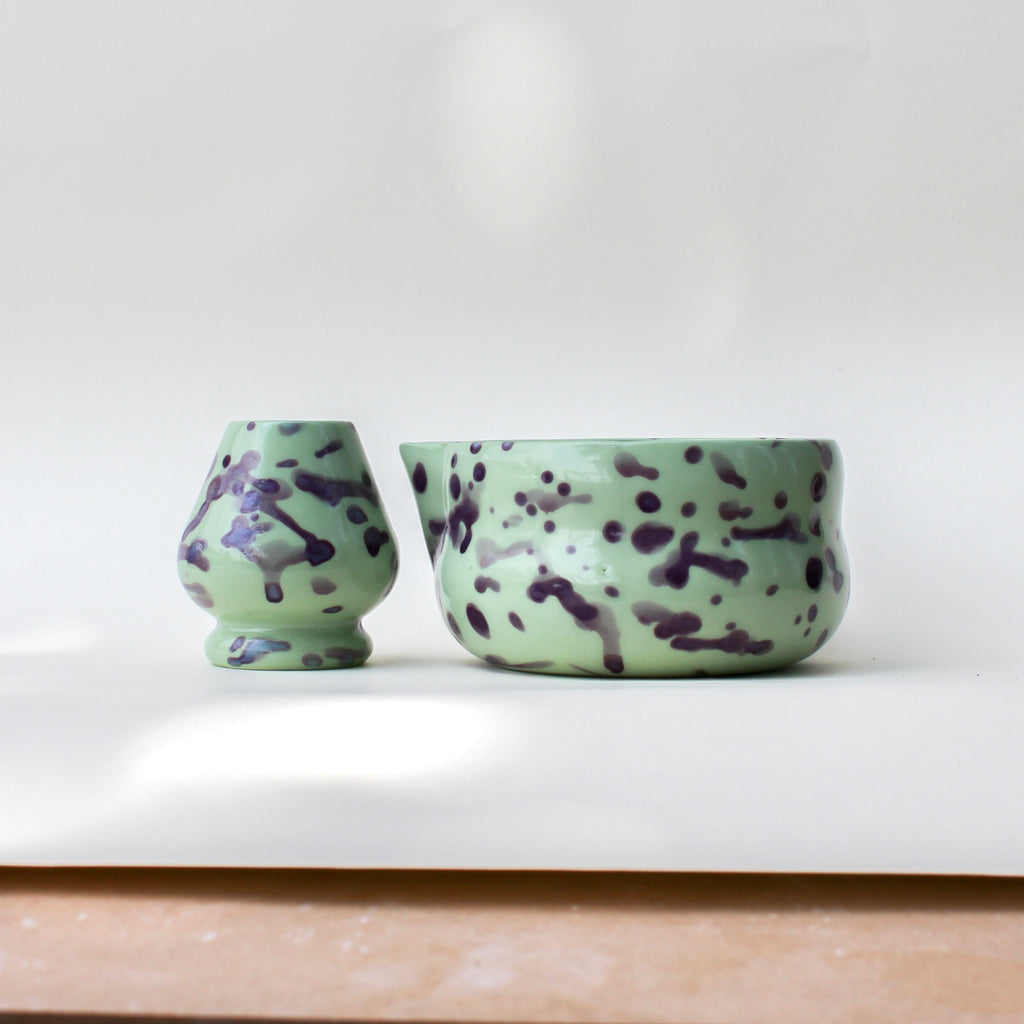 MATCHA SET miętowo-fioletowy
